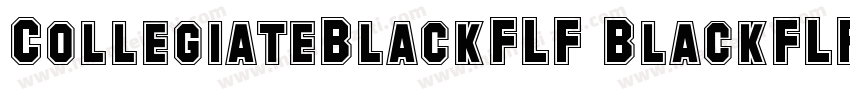 CollegiateBlackFLF BlackFLF字体转换